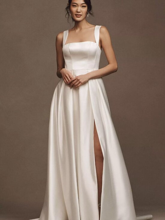 Jenny Yoo Dresses & Skirts - Jenny Yoo Clara Wedding Gown Size 8 Satin
